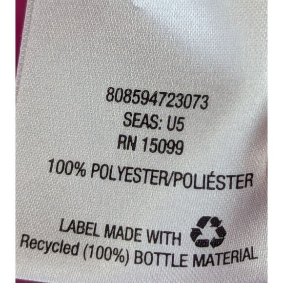 Covington Women size XL Sleeveless Shell V Neck Blouse Top Fuchsia Classic Flowy - Picture 5 of 8